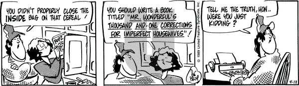 Rose is Rose on Wednesday April 12, 1989 Comic Strip