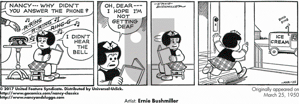 Nancy Classics on Saturday March 25, 2017 Comic Strip