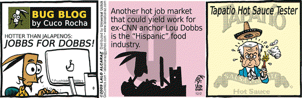 La Cucaracha on Wednesday December 2, 2009 Comic Strip