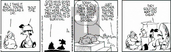 Over the Hedge on Friday March 23, 2001 Comic Strip