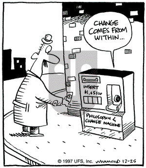 Reality Check on Thursday December 25, 1997 Comic Strip