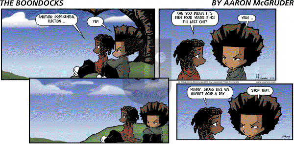 The Boondocks on Sunday October 30, 2011 Comic Strip