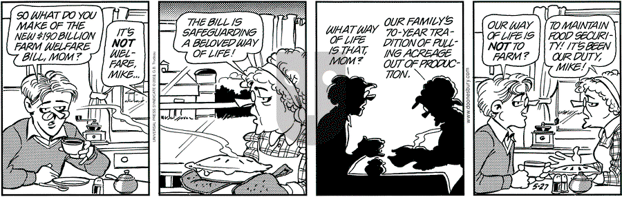 Doonesbury - Monday May 27, 2002 Comic Strip