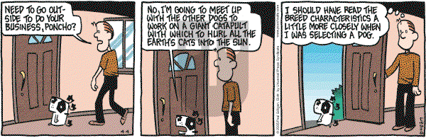 Pooch Cafe on Monday April 4, 2005 Comic Strip