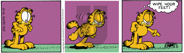 Garfield - Tuesday September 10, 1996 Comic Strip
