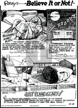 Ripley's Believe It or Not on Friday December 8, 2006 Comic Strip