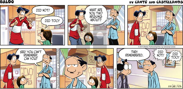 Baldo on Sunday February 8, 2015 Comic Strip