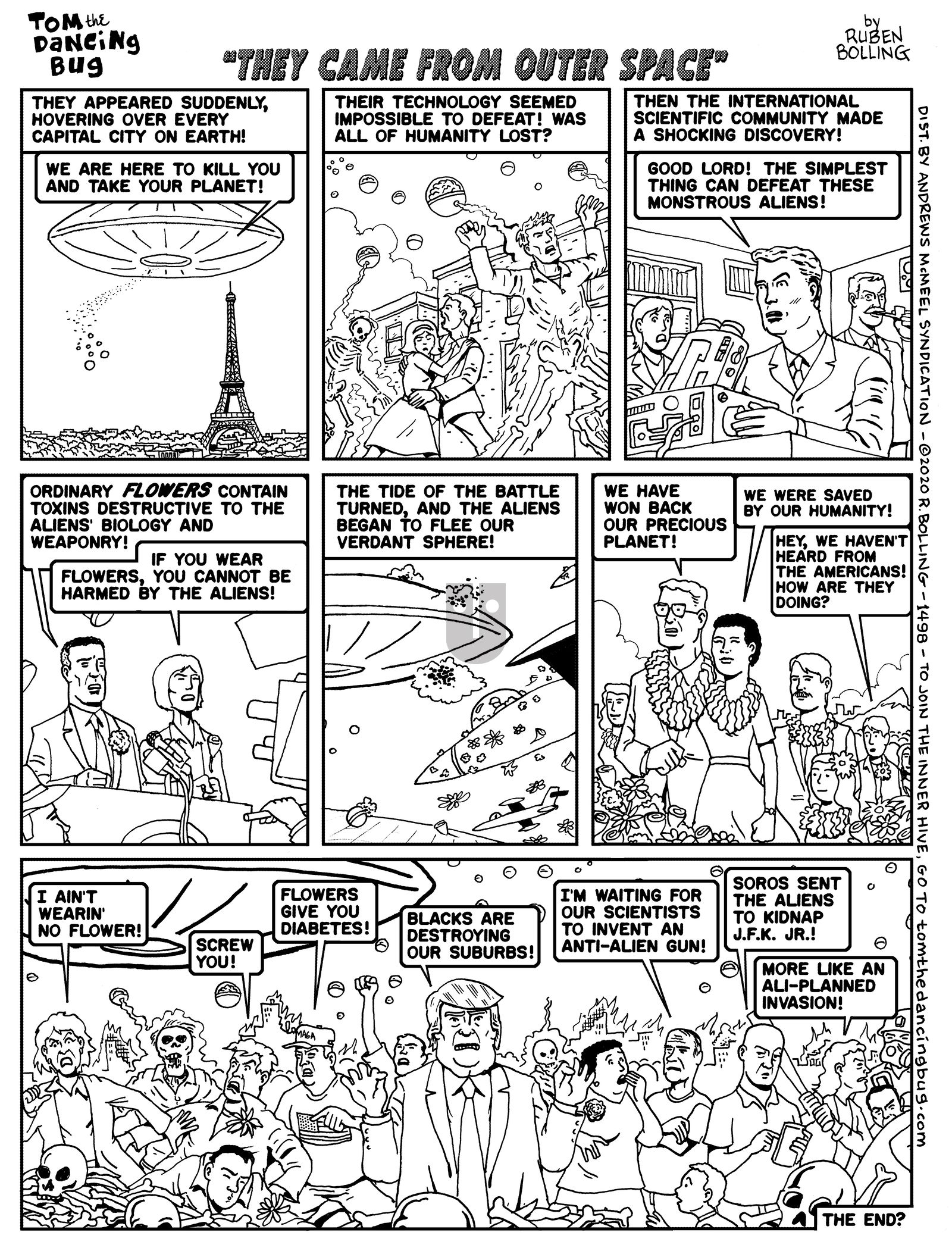 Tom the Dancing Bug - Monday July 27, 2020 Comic Strip