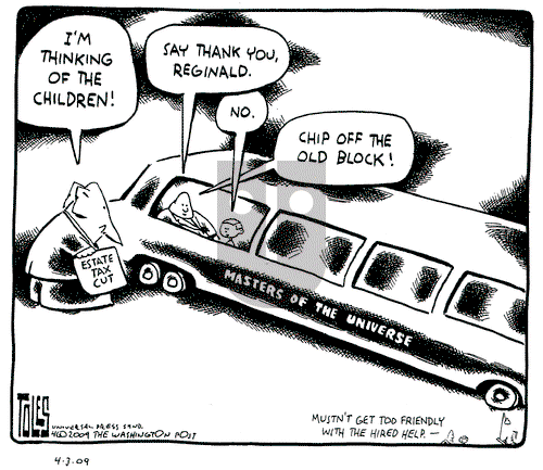 Tom Toles on Friday April 3, 2009 Comic Strip