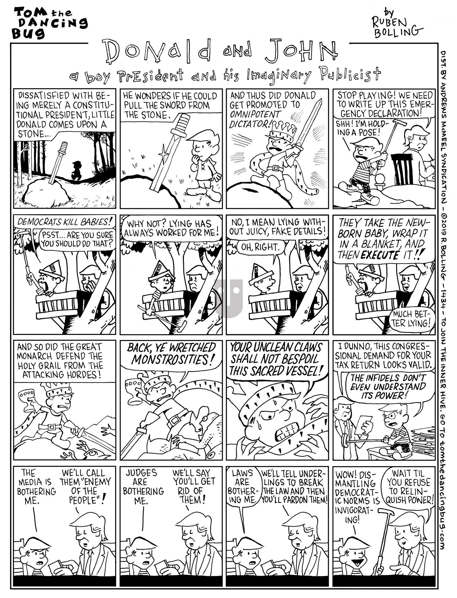 Tom the Dancing Bug - Monday April 15, 2019 Comic Strip
