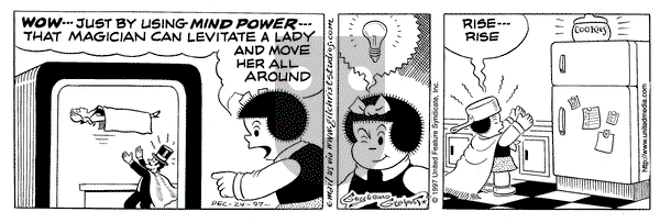 Nancy on Wednesday December 24, 1997 Comic Strip