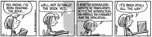 Peanuts on Monday December 7, 1981 Comic Strip