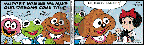 Nancy on Thursday April 30, 2015 Comic Strip