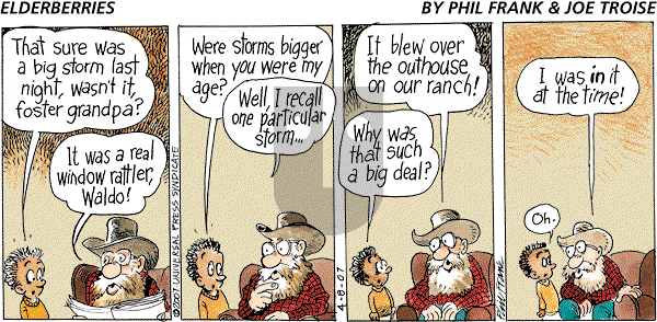 The Elderberries on Sunday April 8, 2007 Comic Strip