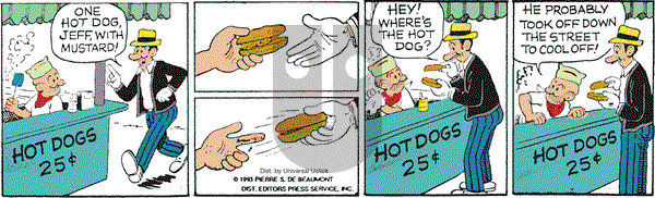 Mutt & Jeff - Tuesday November 29, 2016 Comic Strip