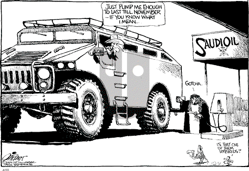 Pat Oliphant on Tuesday April 20, 2004 Comic Strip