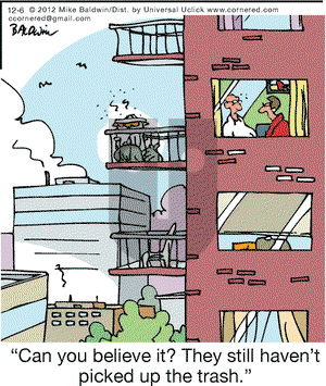 Cornered on Thursday December 6, 2012 Comic Strip