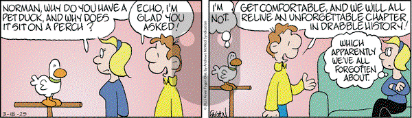 Drabble on Tuesday March 18, 2025 Comic Strip