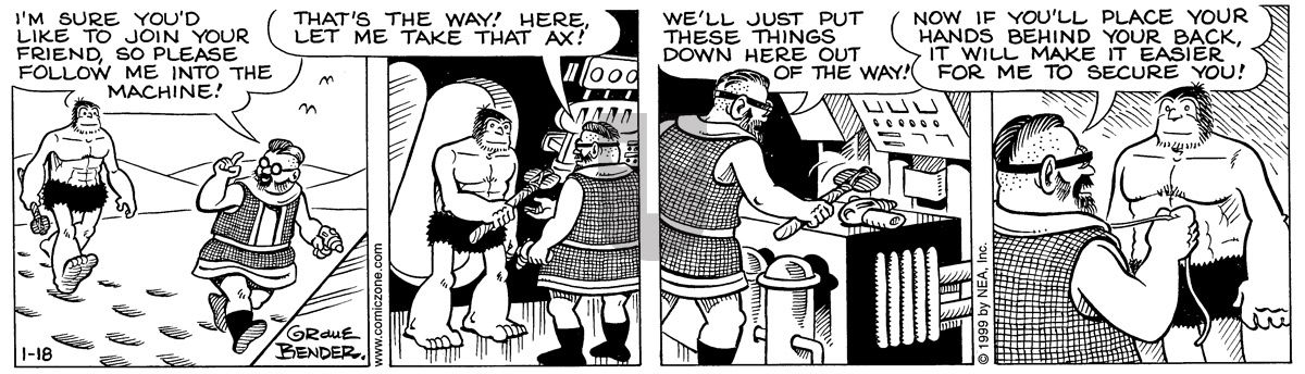 Alley Oop - Monday January 18, 1999 Comic Strip