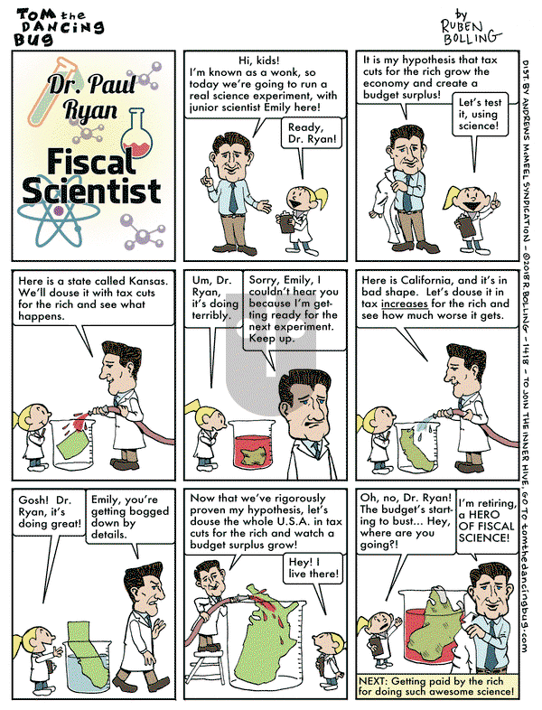 Tom the Dancing Bug on Friday December 21, 2018 Comic Strip