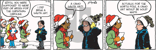 Cleats - Monday December 22, 2008 Comic Strip