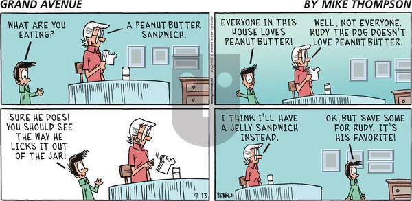 Grand Avenue on Sunday September 13, 2020 Comic Strip