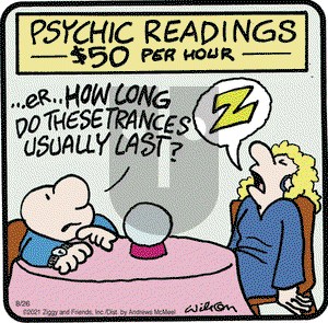 Ziggy on Thursday August 26, 2021 Comic Strip
