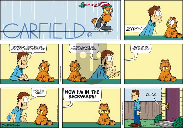 Garfield on Sunday January 20, 2013 Comic Strip