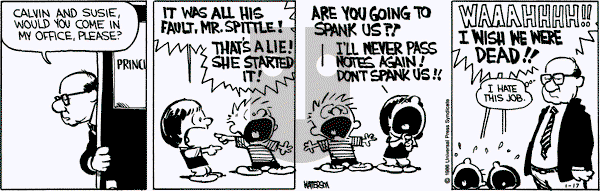 Calvin and Hobbes on Friday January 17, 1986 Comic Strip