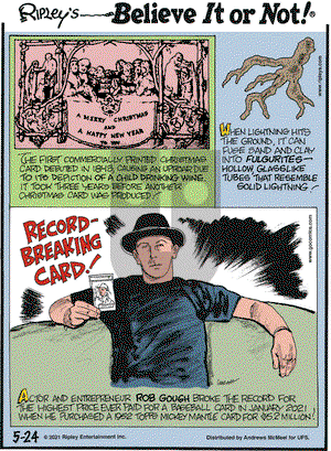 Ripley's Believe It or Not on Monday May 24, 2021 Comic Strip