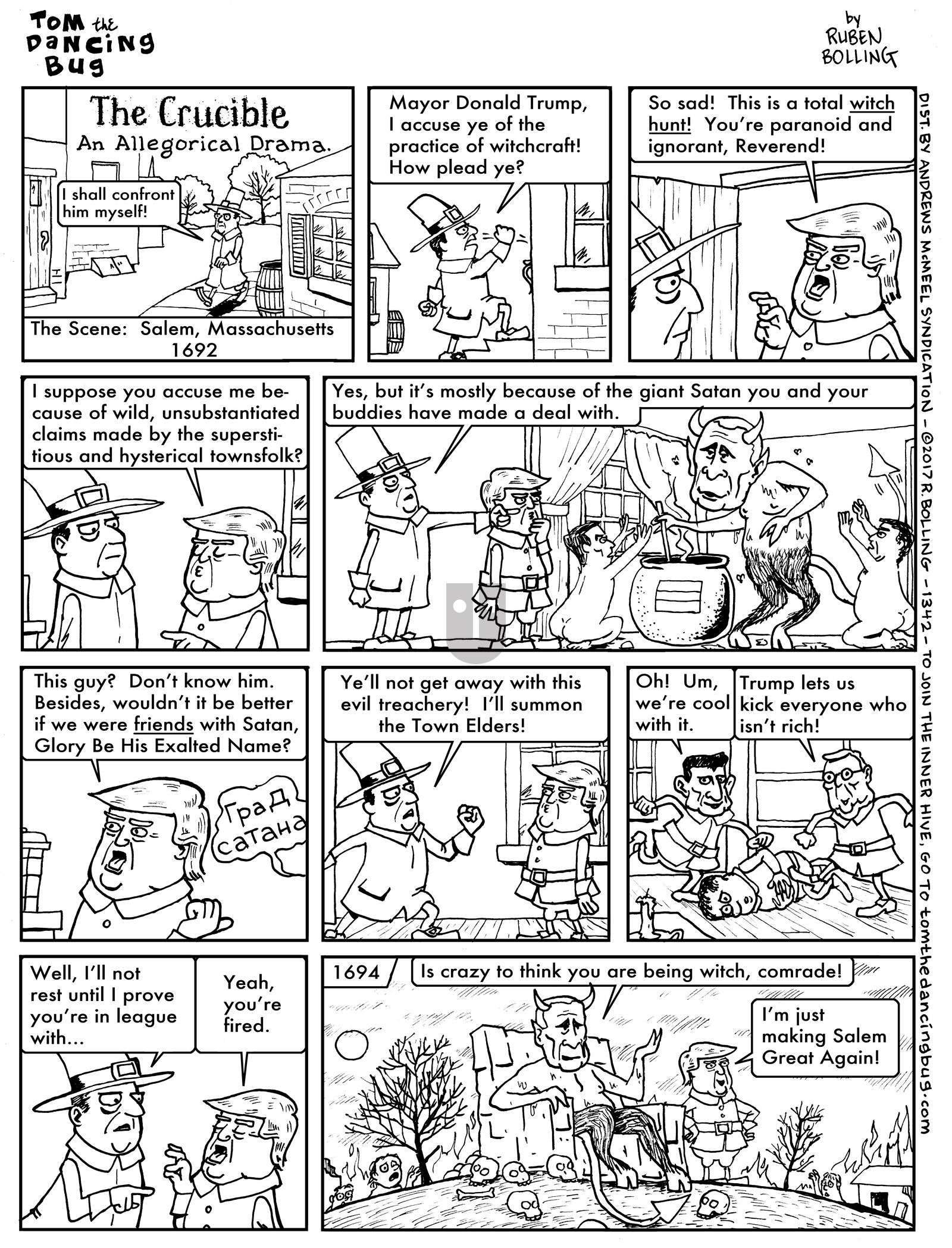 Tom the Dancing Bug - Monday June 12, 2017 Comic Strip