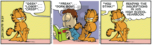 Garfield on Thursday September 20, 2001 Comic Strip