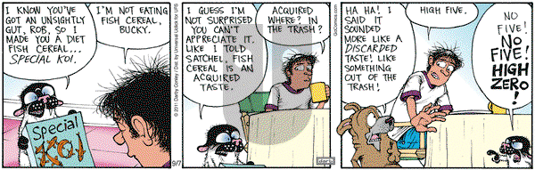 Get Fuzzy on Saturday September 7, 2013 Comic Strip