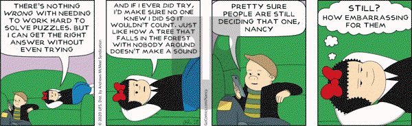 Nancy on Tuesday July 28, 2020 Comic Strip