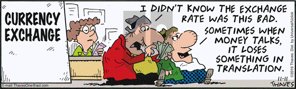 Frank and Ernest on Friday November 11, 2016 Comic Strip