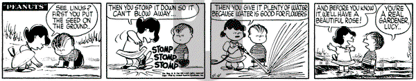 Peanuts on Wednesday April 4, 1956 Comic Strip