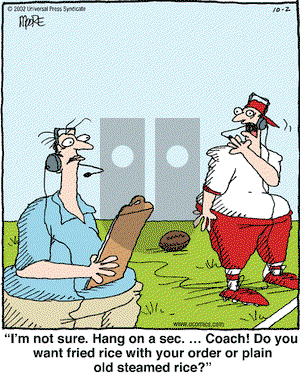 In the Bleachers on Wednesday October 2, 2002 Comic Strip