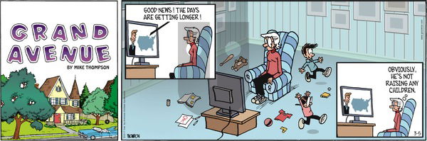 Grand Avenue on Sunday March 5, 2017 Comic Strip