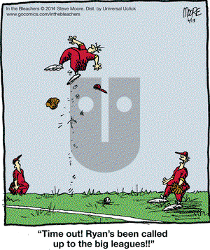 In the Bleachers on Friday June 13, 2014 Comic Strip