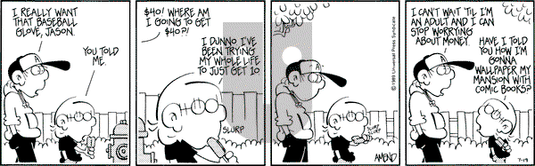 FoxTrot on Wednesday July 19, 1989 Comic Strip