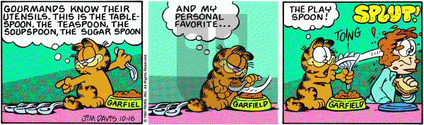 Garfield on Friday October 16, 1987 Comic Strip