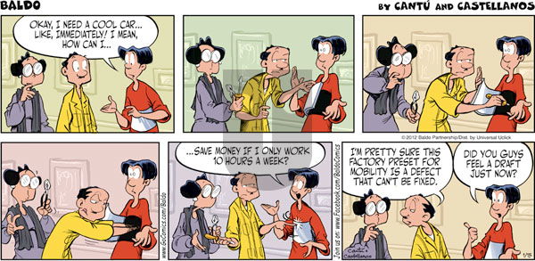 Baldo on Sunday January 15, 2012 Comic Strip