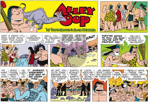 Alley Oop on Saturday January 2, 1999 Comic Strip