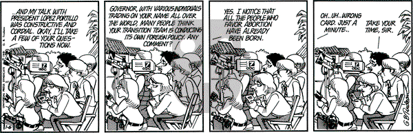 Doonesbury on Tuesday January 6, 1981 Comic Strip