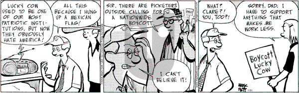 Lucky Cow on Thursday January 31, 2008 Comic Strip