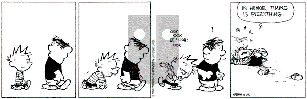 Calvin and Hobbes on Friday September 25, 2015 Comic Strip