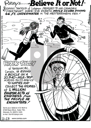 Ripley's Believe It or Not on Tuesday April 3, 2001 Comic Strip