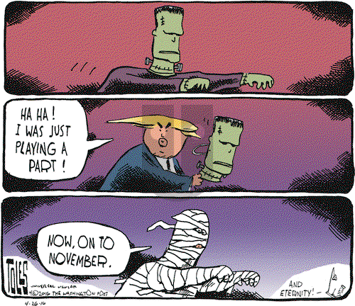 Tom Toles on Tuesday April 26, 2016 Comic Strip