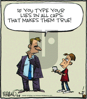 Reality Check on Tuesday May 8, 2018 Comic Strip