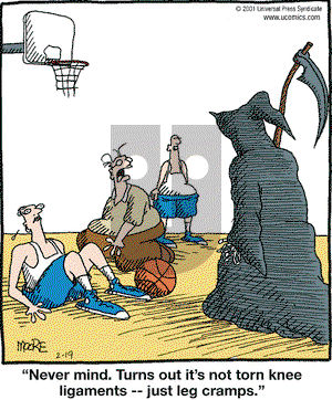 In the Bleachers on Monday February 19, 2001 Comic Strip